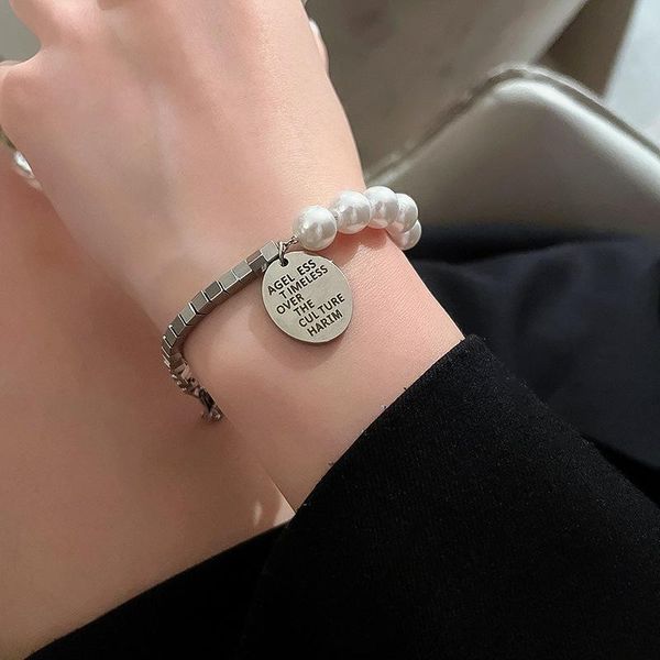 charm bracelets vsnow hiphop asymmetry oval geometric letter beaded bracelet for women imitation pearl chunky chain metal jewelry, Golden;silver
charm bracelets vsnow hiphop asymmetry oval geometric letter beaded bracelet for women imitation pearl chunky chain metal jewelry, Golden;silver