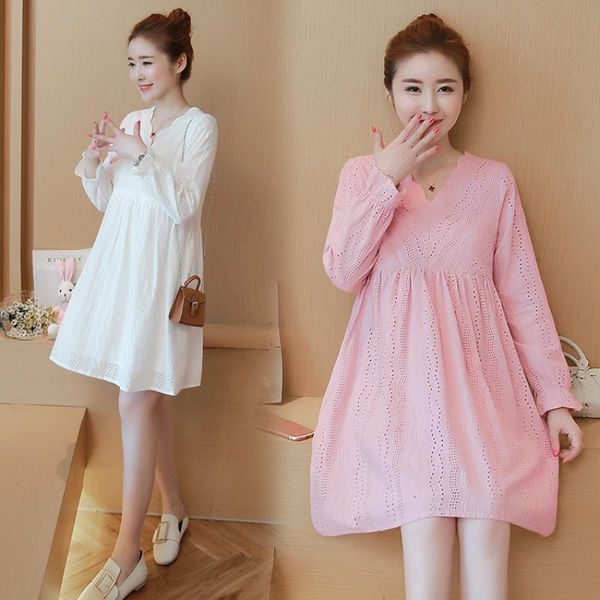 1686# 2021 spring korean fashion cotton lace maternity nursing dress sweet lovely clothes for pregnant women pregnancy dresses, White
1686# 2021 spring korean fashion cotton lace maternity nursing dress sweet lovely clothes for pregnant women pregnancy dresses, White