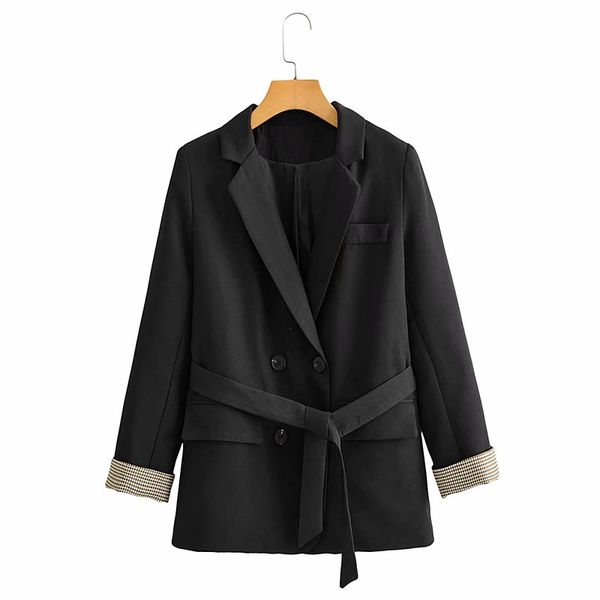 women's jackets female blazers solid office ladies wear spring thin black jacket double breasted outwear 1o7m, Black;brown
women's jackets female blazers solid office ladies wear spring thin black jacket double breasted outwear 1o7m, Black;brown