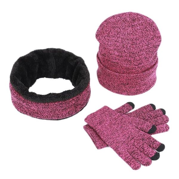 hats, scarves & gloves sets 3pcs winter solid color knit beanie hat scarf touch screen set, Blue;gray 
hats, scarves & gloves sets 3pcs winter solid color knit beanie hat scarf touch screen set, Blue;gray