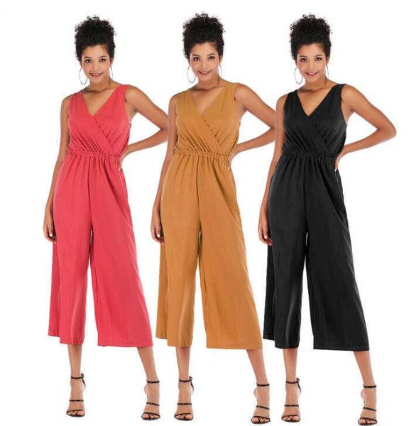 women's jumpsuits & rompers v-neck waist back straps solid color summer loose capris sleeveless chiffon jum b7fw, Black;white
women's jumpsuits & rompers v-neck waist back straps solid color summer loose capris sleeveless chiffon jum b7fw, Black;white