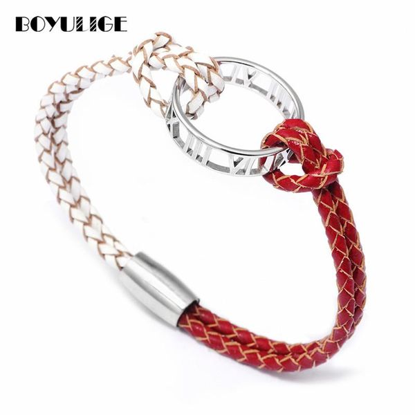 charm bracelets boyulige fashion jewelry couple woven genuine leather for women femme silver digital bracelet men pulseira, Golden;silver
charm bracelets boyulige fashion jewelry couple woven genuine leather for women femme silver digital bracelet men pulseira, Golden;silver