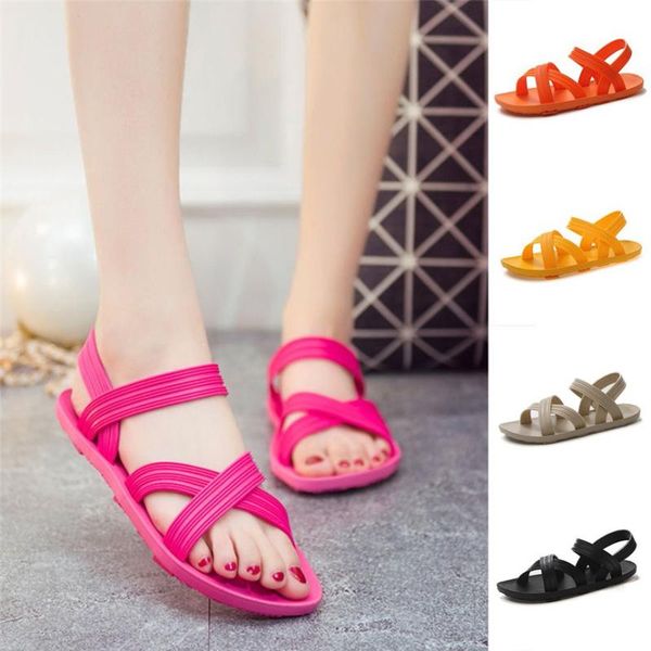 women's sandals shoes summer ladies girls fashion solid flats open toe soft beach sandal elastic band casual light walk shoe, Black
women's sandals shoes summer ladies girls fashion solid flats open toe soft beach sandal elastic band casual light walk shoe, Black