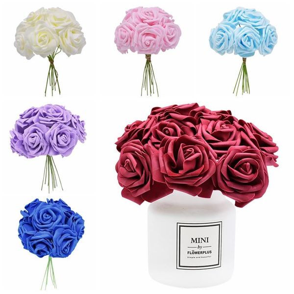 24pcs 7cm artificial rose flower foam bride bouquet home diy wreath scrapbooking fake craft wedding party decoration decorative flowers & wr
24pcs 7cm artificial rose flower foam bride bouquet home diy wreath scrapbooking fake craft wedding party decoration decorative flowers & wr