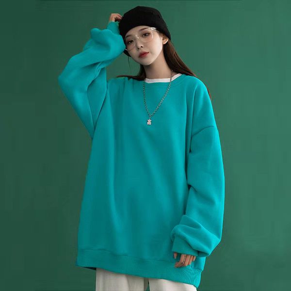 2021 korean spring simple solid color long sleeve sweater college style loose round neck womens lovers thin pullover, Black
2021 korean spring simple solid color long sleeve sweater college style loose round neck womens lovers thin pullover, Black
