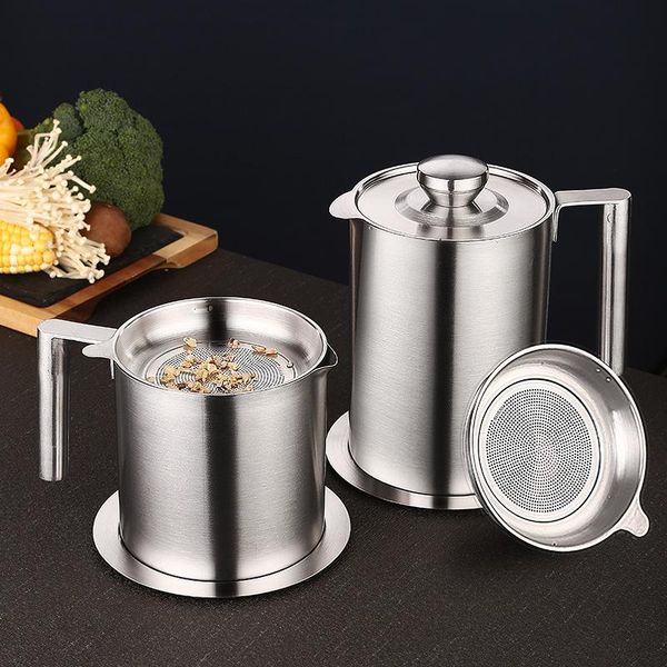 storage bottles & jars 304 stainless steel strainer oil pot with cup kitchen tools household tank
storage bottles & jars 304 stainless steel strainer oil pot with cup kitchen tools household tank