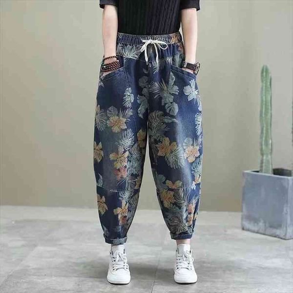 vintage printing harem pants women jean fashion casual loose lace up summer lantern ladies streetwear allmatch trousers, Blue
vintage printing harem pants women jean fashion casual loose lace up summer lantern ladies streetwear allmatch trousers, Blue