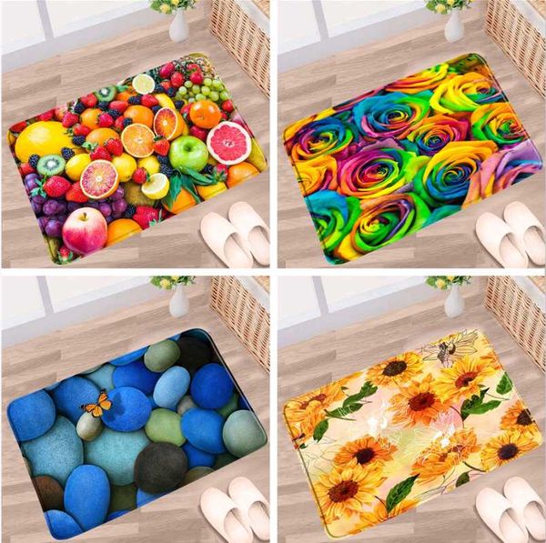 bath mats home bathroom mat tropical fruit flowers cobblestone doormat sunflower rose butterfly non-slip rug toilet kitchen doorway carpet
bath mats home bathroom mat tropical fruit flowers cobblestone doormat sunflower rose butterfly non-slip rug toilet kitchen doorway carpet