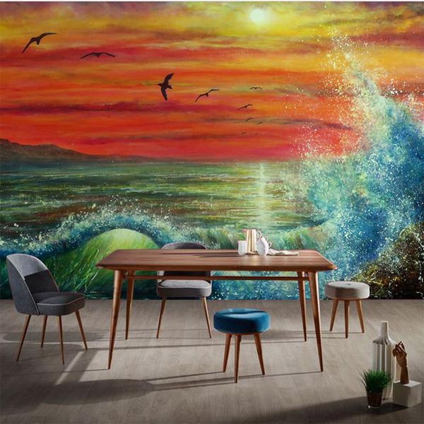 wallpapers custom oil painting se gulls sunset scenery wall cloth living room sofa background mural paper home furnishing
wallpapers custom oil painting se gulls sunset scenery wall cloth living room sofa background mural paper home furnishing