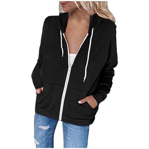 ostrich women's sweatshirt with a zipper hoodie full zip long sleeve lightweight sweatshirts pockets jacket sudadera mujer, Black
ostrich women's sweatshirt with a zipper hoodie full zip long sleeve lightweight sweatshirts pockets jacket sudadera mujer, Black