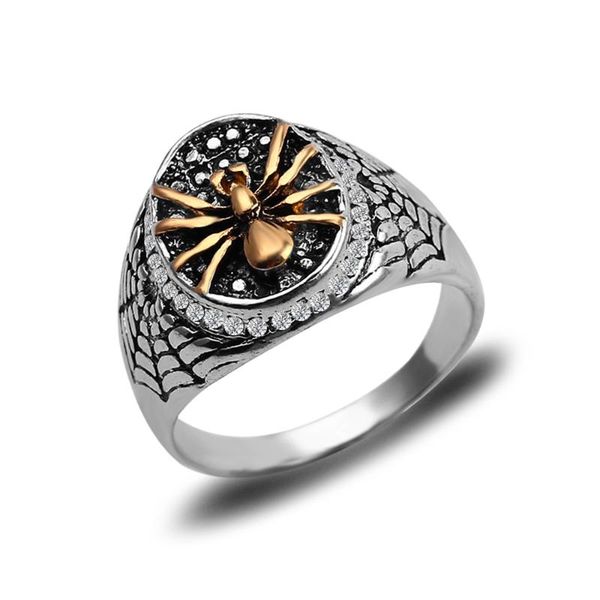 cluster rings arrival vintage spider ring punk carving stars insert crystal jewelry for men party gifts male finger christmas, Golden;silver
cluster rings arrival vintage spider ring punk carving stars insert crystal jewelry for men party gifts male finger christmas, Golden;silver