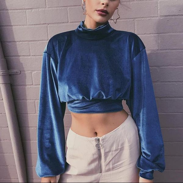 women's hoodies & sweatshirts women autumn high half collar lantern sleeve patchwork crop slim fashion blue red ladies blouses, Black
women's hoodies & sweatshirts women autumn high half collar lantern sleeve patchwork crop slim fashion blue red ladies blouses, Black
