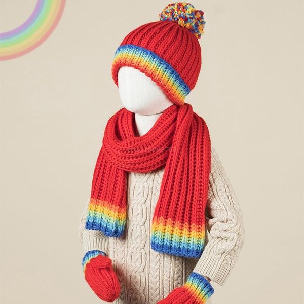 caps & hats 4-12y winter warm scarf red gradient rainbow pom christmas baby knitted beanie, Yellow
caps & hats 4-12y winter warm scarf red gradient rainbow pom christmas baby knitted beanie, Yellow