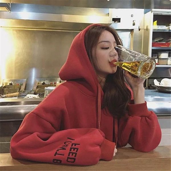 women's hoodies & sweatshirts heydress 2021 winter women warm long sleeve korean loose plus velvet pullover female thick coat, Black
women's hoodies & sweatshirts heydress 2021 winter women warm long sleeve korean loose plus velvet pullover female thick coat, Black