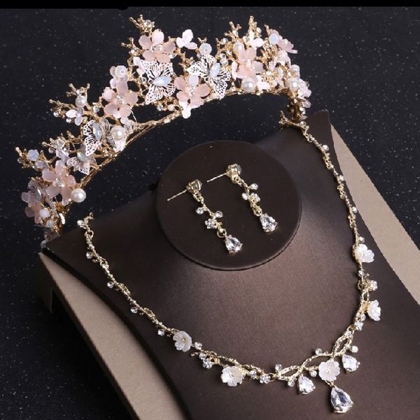 jewelry sets baroque gold butterfly crystal costume rhinestone choker necklace earrings tiara bridal women wedding set, Black
jewelry sets baroque gold butterfly crystal costume rhinestone choker necklace earrings tiara bridal women wedding set, Black