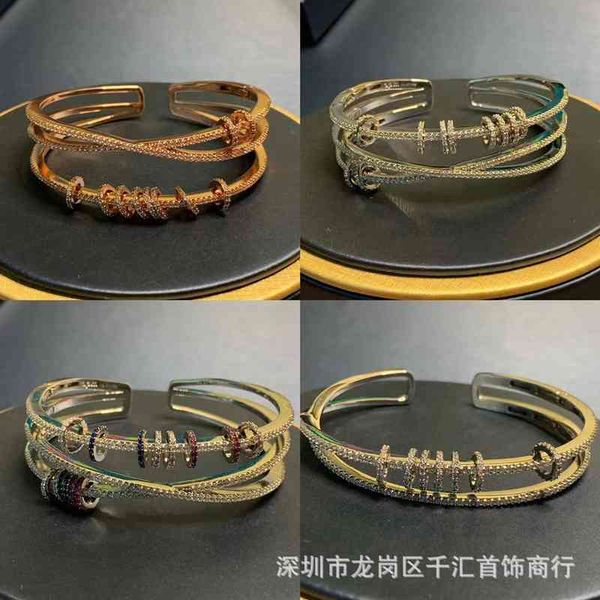 bangle charm bracelets family a's rotating women's luck turns multiple circles of smart personality temperament opening adjustable, Golden;silver
bangle charm bracelets family a's rotating women's luck turns multiple circles of smart personality temperament opening adjustable, Golden;silver