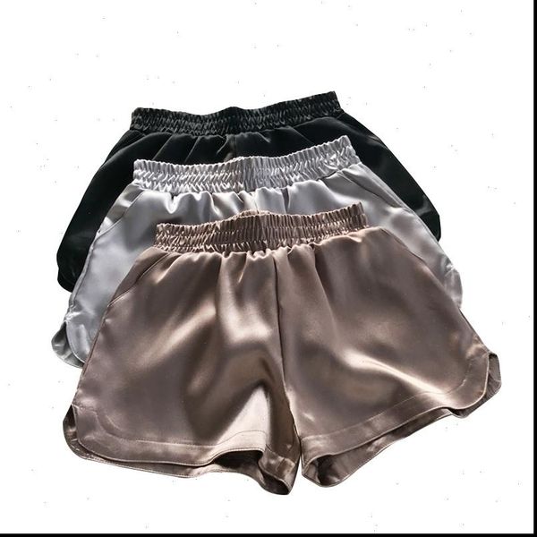 summer women shorts casual bottoms satin faux silk shiny wide leg short trouser mid waisted 914 a079, White;black
summer women shorts casual bottoms satin faux silk shiny wide leg short trouser mid waisted 914 a079, White;black