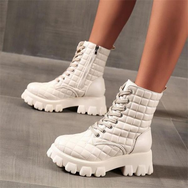boots 2021 women lace-up white ankle motorcycle female spring autumn winter shoes woman botas mujer, Black
boots 2021 women lace-up white ankle motorcycle female spring autumn winter shoes woman botas mujer, Black