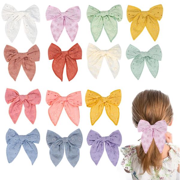 hair accessories 1 pc 5" sweet embroider bow with clips girls hairpins kids barrettes spinki do wlosow, Slivery;white
hair accessories 1 pc 5" sweet embroider bow with clips girls hairpins kids barrettes spinki do wlosow, Slivery;white
