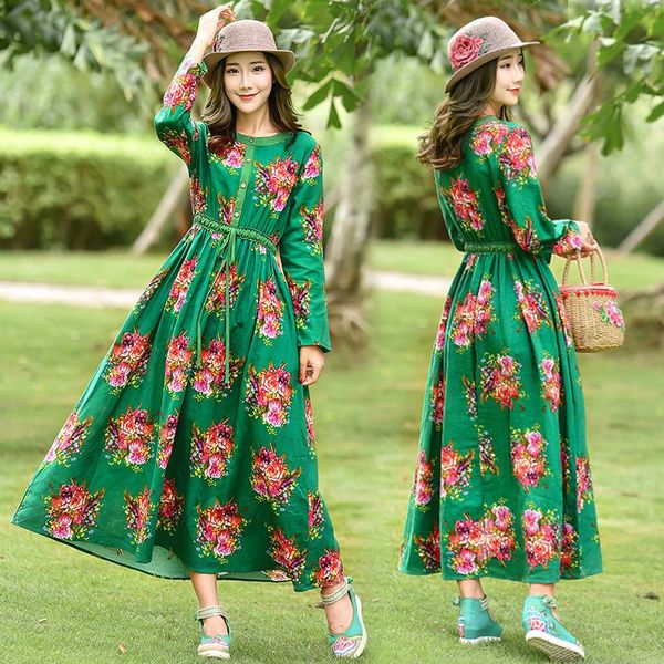 casual dresses women's dress party girl's summer season national style o-neck print clothing lady a-line mid-calf houthion, Black;gray
casual dresses women's dress party girl's summer season national style o-neck print clothing lady a-line mid-calf houthion, Black;gray