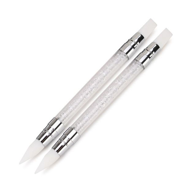 2021 1 pc dual-ended nail art silicone sculpture pen 3d carving diy glitter powder liquid manicure dotting brush nail tips tool, Silver
2021 1 pc dual-ended nail art silicone sculpture pen 3d carving diy glitter powder liquid manicure dotting brush nail tips tool, Silver
