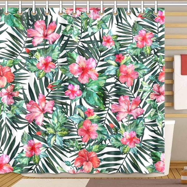 hibiscus flowers palm branches shower curtain bathroom sets, novelty bath decoration polyester curtain 72 x 72 inches
hibiscus flowers palm branches shower curtain bathroom sets, novelty bath decoration polyester curtain 72 x 72 inches