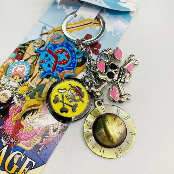 keychains 4kinds one piece luffy chopper brook jolly roger ace trafalgar law metal pendant figure keychain keyring, Silver
keychains 4kinds one piece luffy chopper brook jolly roger ace trafalgar law metal pendant figure keychain keyring, Silver
