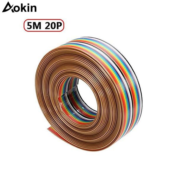 integrated circuits 5m 1.27mm 20p dupont cable rainbow flat line support wire soldered connector
integrated circuits 5m 1.27mm 20p dupont cable rainbow flat line support wire soldered connector