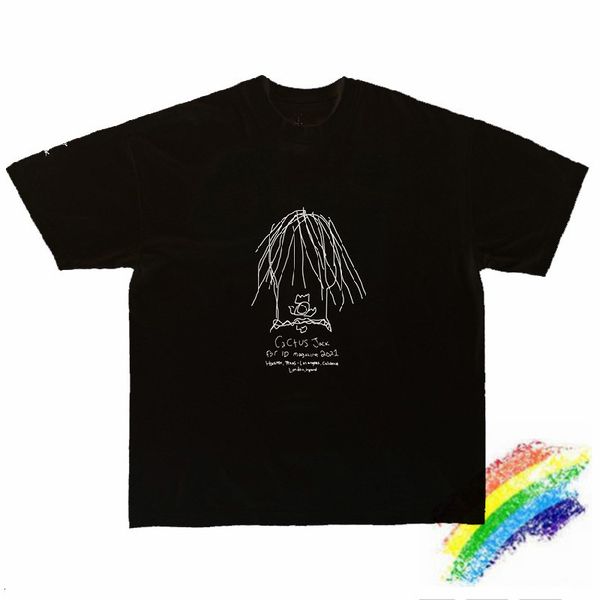 men's t-shirts sketch print cactus jack travis scott male shirt quality casual fashion jackboys t, White;black
men's t-shirts sketch print cactus jack travis scott male shirt quality casual fashion jackboys t, White;black