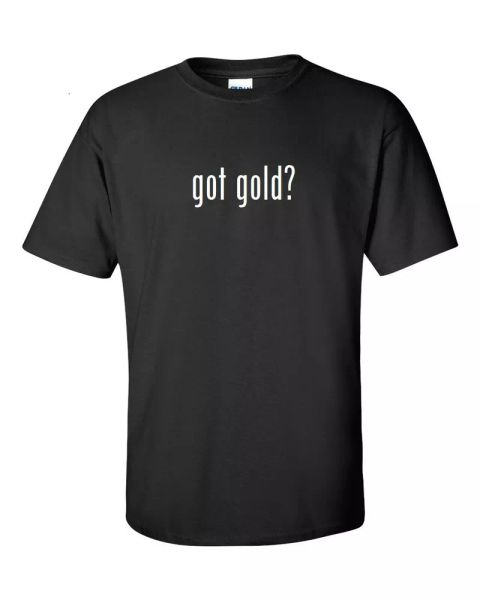 got gold cotton t-shirt shirt black white funny solid s - 5xl, White;black
got gold cotton t-shirt shirt black white funny solid s - 5xl, White;black