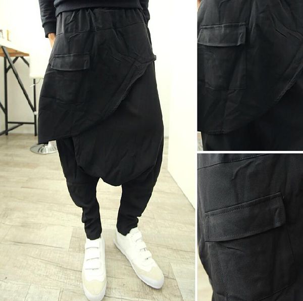 men's pants 27-44 2021 korean fashion nightclub theatrical large file bat harem male singer costumes trousers, Black
men's pants 27-44 2021 korean fashion nightclub theatrical large file bat harem male singer costumes trousers, Black