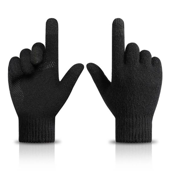 cycling gloves autumn winter men knitted touch screen women mitten thicken warm wool cashmere solid business, Black
cycling gloves autumn winter men knitted touch screen women mitten thicken warm wool cashmere solid business, Black