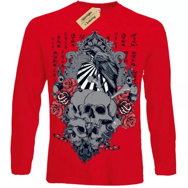 amanecer camiseta japonés calaveras rosas cuervo chino gótico hombre manga larga, White;black
amanecer camiseta japonés calaveras rosas cuervo chino gótico hombre manga larga, White;black