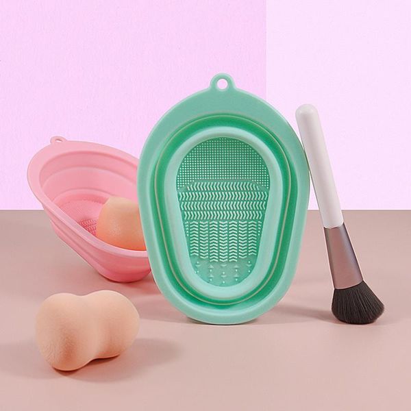 makeup brushes silicone brush cleaner pad foundation scrubber board make up washing gel cleaning pool hand tool
makeup brushes silicone brush cleaner pad foundation scrubber board make up washing gel cleaning pool hand tool