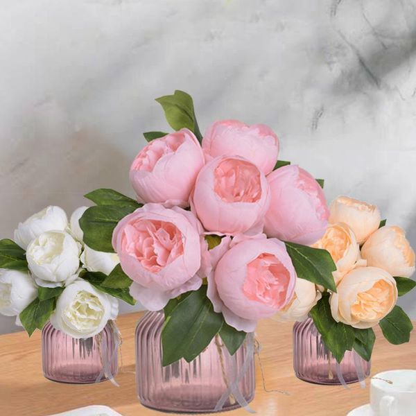 decorative flowers & wreaths 1bunch of 6 heads peony flower artificial bouquets wedding table fake festival party home office diy deco
decorative flowers & wreaths 1bunch of 6 heads peony flower artificial bouquets wedding table fake festival party home office diy deco