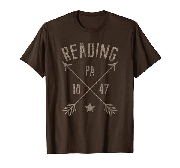 reading pa distressed boho style arrows home city t-shirt, White;black