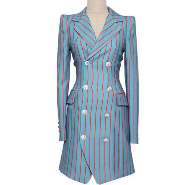 autumn fashion striped blazer women slim double-breasted ol professional suit jacket women's suits & blazers, White;black
autumn fashion striped blazer women slim double-breasted ol professional suit jacket women's suits & blazers, White;black