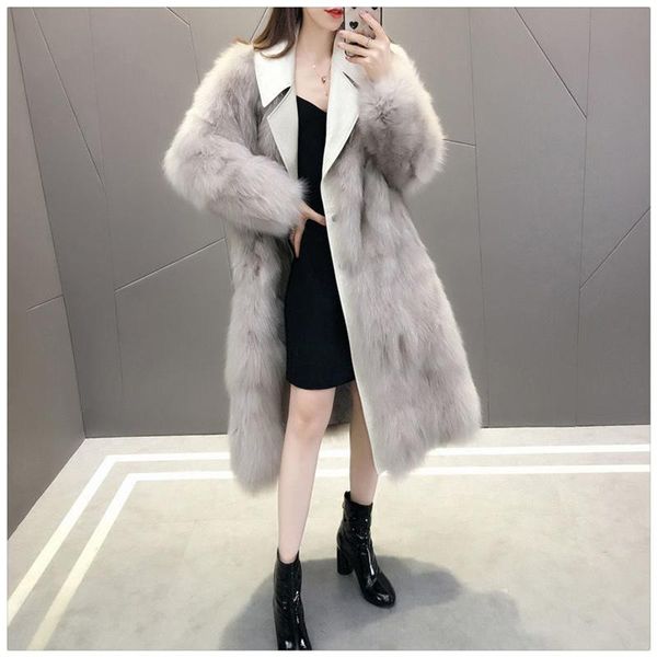 women's fur & faux coat korean version thickened imitation raccoon wool woven in autumn and winter women look thin, Black
women's fur & faux coat korean version thickened imitation raccoon wool woven in autumn and winter women look thin, Black