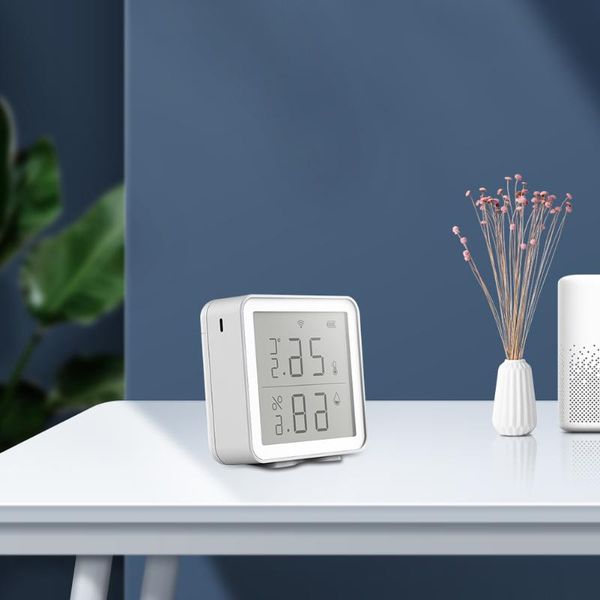 smart home control tuya wifi temperature humidity sensor analyzer with remote wireless lcd display support google assistant
smart home control tuya wifi temperature humidity sensor analyzer with remote wireless lcd display support google assistant