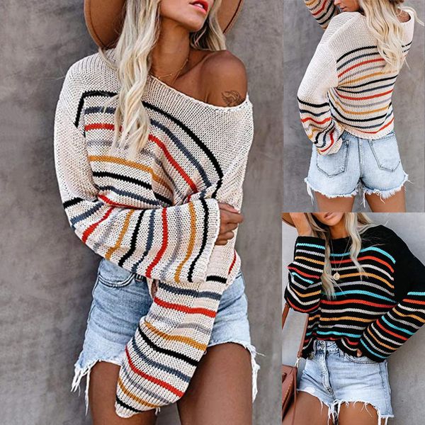 women's sweaters plus size stripe winter impression women's fashion causal the-neck long multicolored woman sweater g96s, White;black
women's sweaters plus size stripe winter impression women's fashion causal the-neck long multicolored woman sweater g96s, White;black