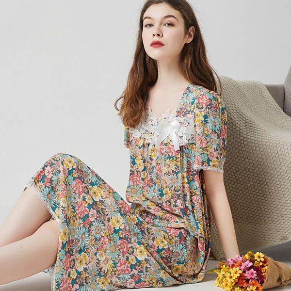 women's sleepwear summer sleepdress women cotton nightgown sleepshirts short sleeve homewear floral lace long dressing gown casual nigh, Black;red
women's sleepwear summer sleepdress women cotton nightgown sleepshirts short sleeve homewear floral lace long dressing gown casual nigh, Black;red