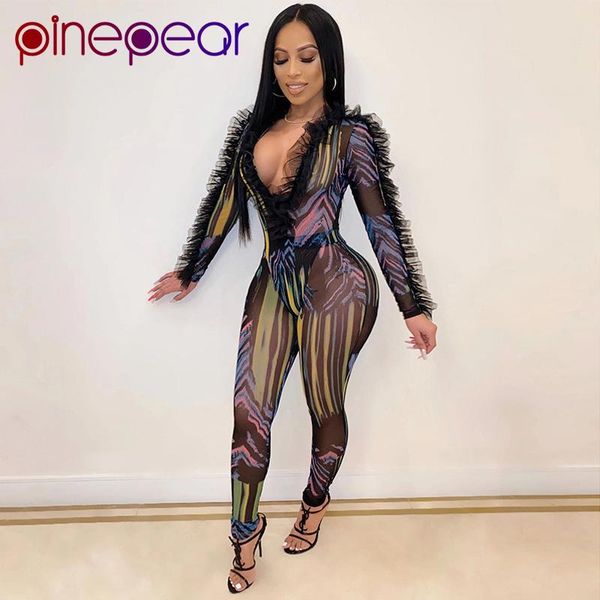 women's jumpsuits & rompers pinepear fashion ruffles colourful print mesh womens jumpsuit see through nightclub bodycon bodysuit drop, Black;white
women's jumpsuits & rompers pinepear fashion ruffles colourful print mesh womens jumpsuit see through nightclub bodycon bodysuit drop, Black;white