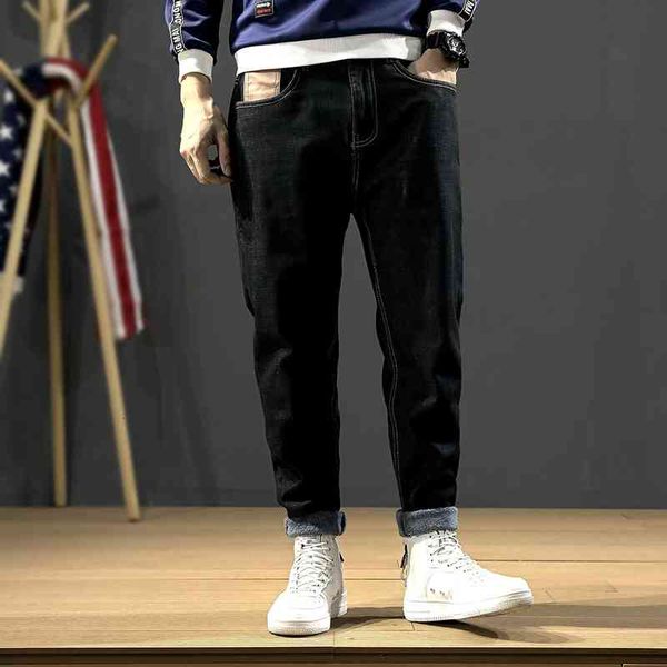 men's jeans japanese style fashion men loose fit vintage designer elastic harem pants streetwear hip hop wide leg winter warm trou, Blue
men's jeans japanese style fashion men loose fit vintage designer elastic harem pants streetwear hip hop wide leg winter warm trou, Blue