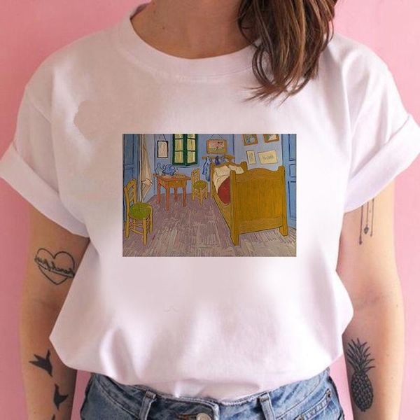 women's t-shirt famous paintings printed t shirt women 90s graphic harajuku tee cute short sleeve animal tshirt female tshirts, White
women's t-shirt famous paintings printed t shirt women 90s graphic harajuku tee cute short sleeve animal tshirt female tshirts, White