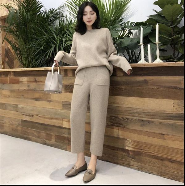 autumn fashion tracksuit 2 womens tracksuits piece set long sleeve sweater pullover elastic waist pants suit woman sets, Gray
autumn fashion tracksuit 2 womens tracksuits piece set long sleeve sweater pullover elastic waist pants suit woman sets, Gray