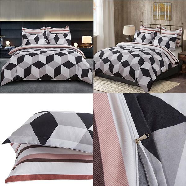 nordic polyester black and white geometric stripe bedding sets with pillowcase fashion simple bed cover twin size 105
nordic polyester black and white geometric stripe bedding sets with pillowcase fashion simple bed cover twin size 105