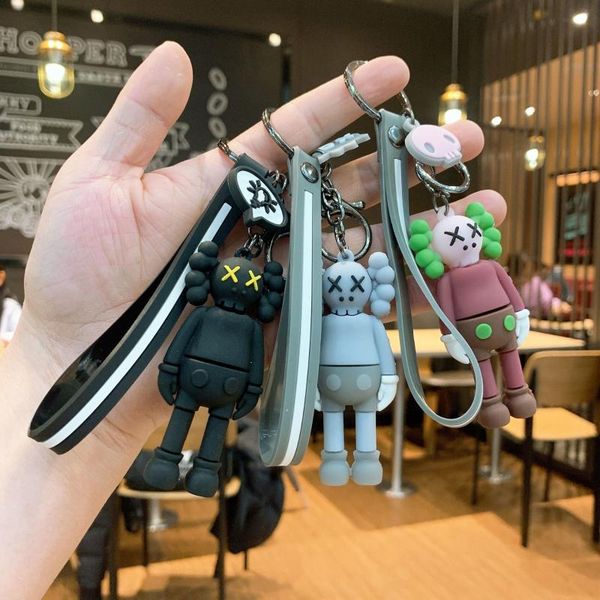 keychains fashion silicone bear doll keychain creative leather rope mobile phone bag car pendant fun, Silver
keychains fashion silicone bear doll keychain creative leather rope mobile phone bag car pendant fun, Silver