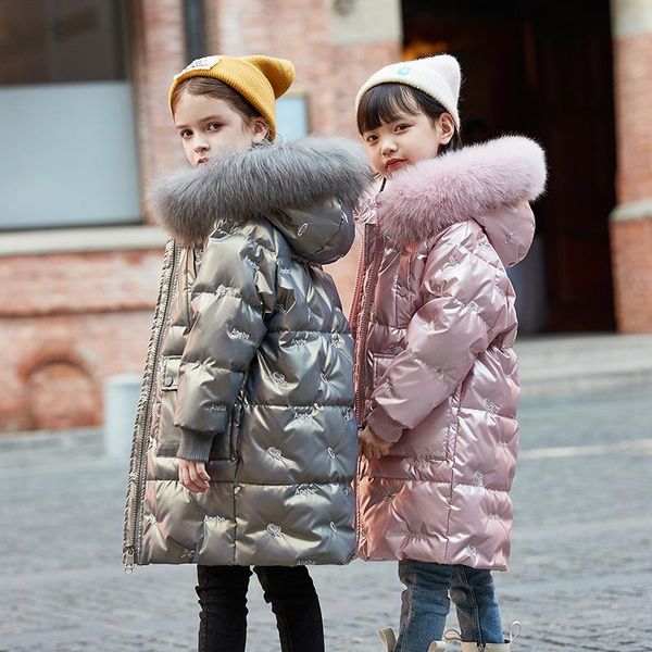 down coat children's fashion winter clothing girls gray waterproof & warm thick natural fur collar windproof jacket, Blue;gray
down coat children's fashion winter clothing girls gray waterproof & warm thick natural fur collar windproof jacket, Blue;gray