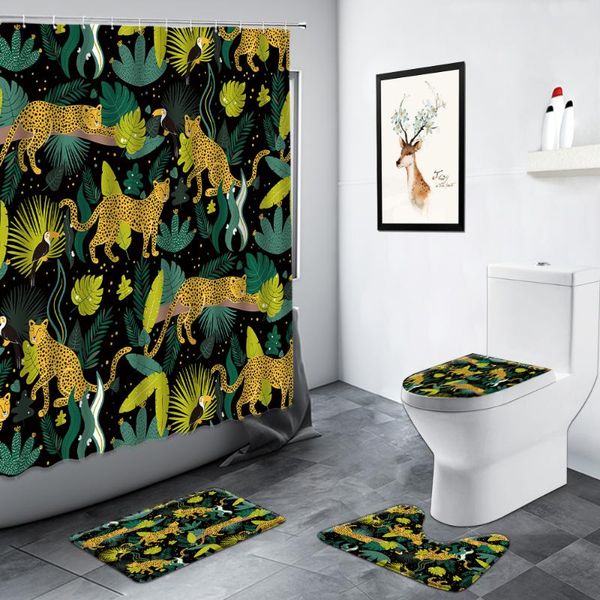 leopard shower curtain tropical plant leaves toucan pattern bathroom decor sets anti-slip mat bath carpet toilet cover rug mats curtains
leopard shower curtain tropical plant leaves toucan pattern bathroom decor sets anti-slip mat bath carpet toilet cover rug mats curtains