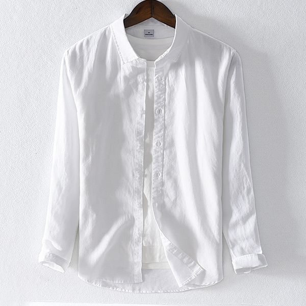 men's t-shirts long-sleeved linen male autumn business casual shirt for fashion brand shirts men solid camisa chemise kaje, White;black
men's t-shirts long-sleeved linen male autumn business casual shirt for fashion brand shirts men solid camisa chemise kaje, White;black